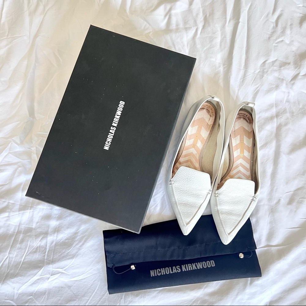 Nicholas Kirkwood White Beya Shoes — US 8.5 / IT 39 - Picture 1 of 16